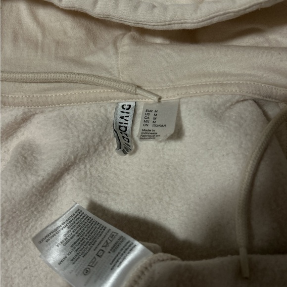 DIVIDED Cream-coloured cropped zip-up hoodie, size M - Picture 4 of 4